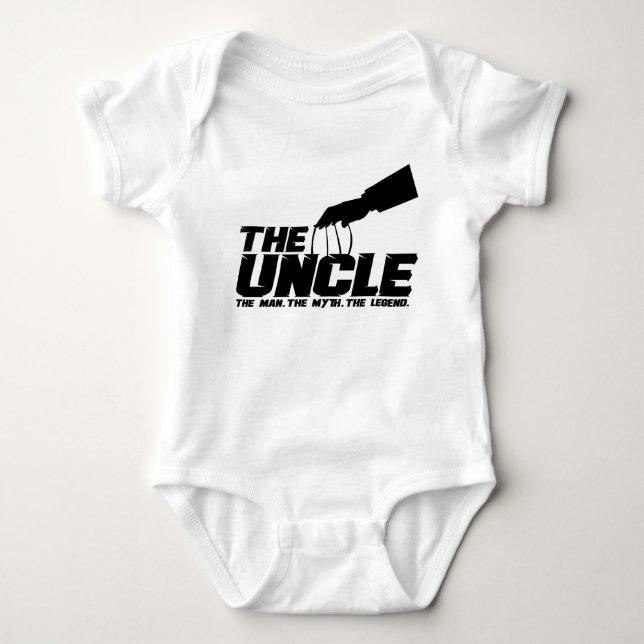 The Uncle Man Myth Legend Baby Bodysuit (Front)