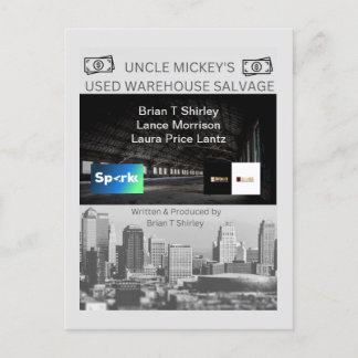 The "Uncle Mickey's Used Warehouse Salvage"  Postc Postcard