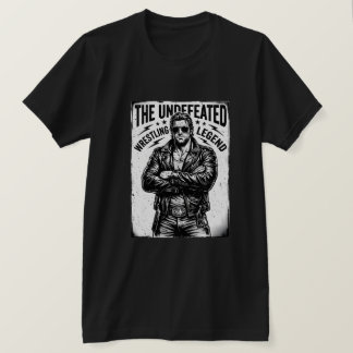 The Undefeated Wrestling Legend Leather Jacket T-Shirt
