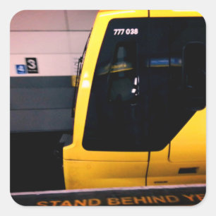 The underground square sticker