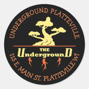 The Underground Vaping Shop Logo stickers