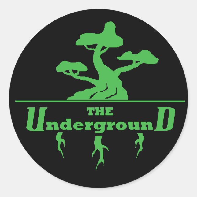 The Underground Vaping Shop Logo stickers (Front)