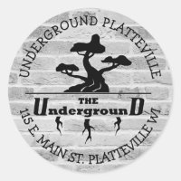 The Underground Vaping Shop Logo stickers