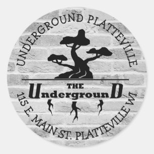 The Underground Vaping Shop Logo stickers