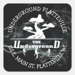 The Underground Vaping Shop Logo stickers