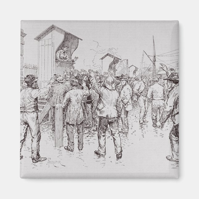 The Unemployed of London Magnet (Front)