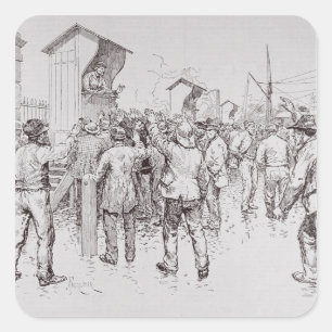 The Unemployed of London Square Sticker