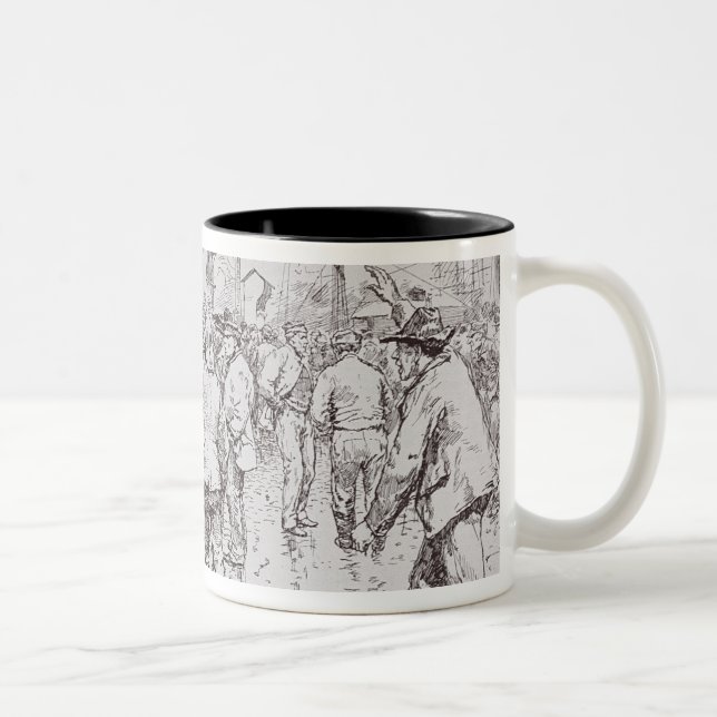 The Unemployed of London Two-Tone Coffee Mug (Right)