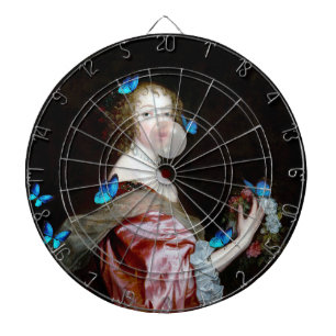 The Unexpected Arrival of Blue Butterflies Dartboard