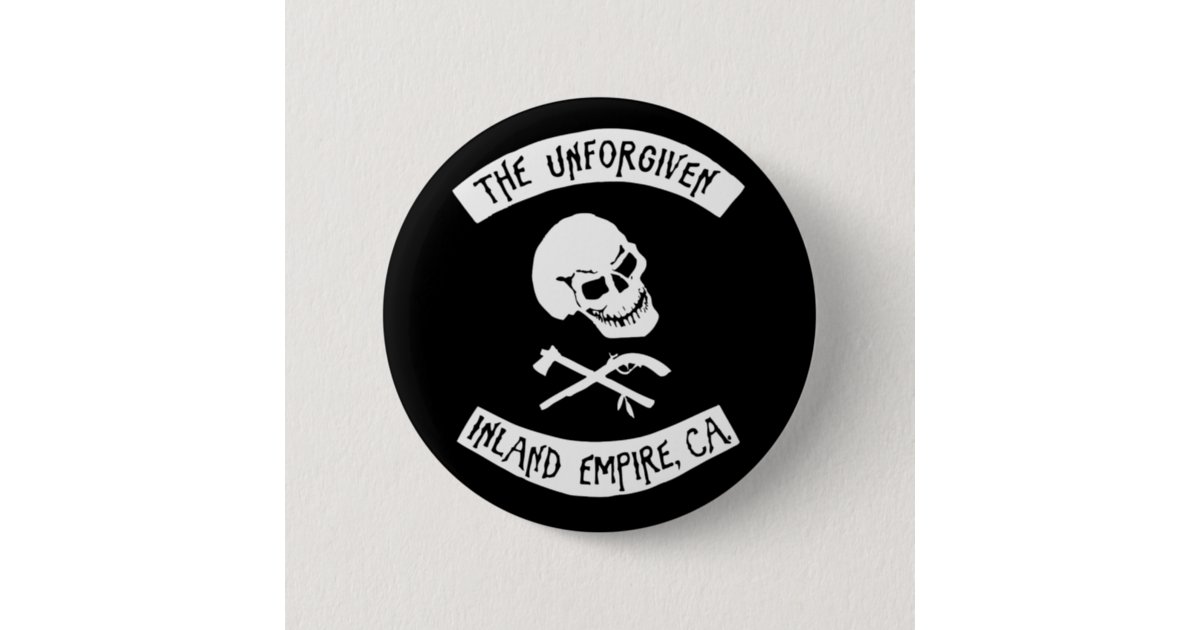 The Unforgiven Skull 6 Cm Round Badge | Zazzle