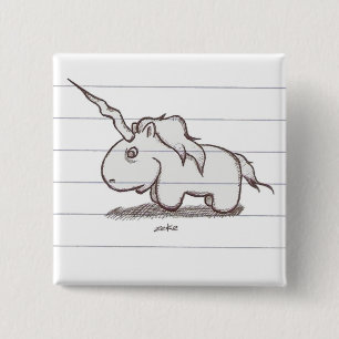 the unicorn 15 cm square badge