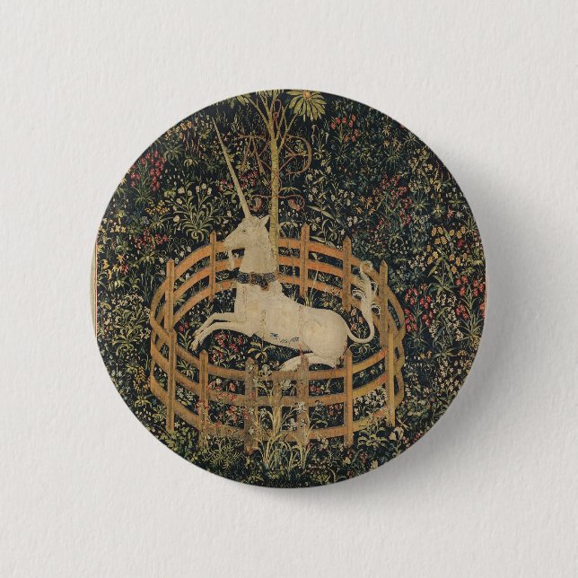 The Unicorn in Captivity 6 Cm Round Badge (Front)