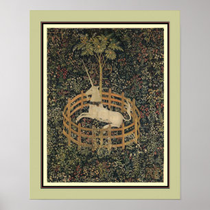 "The Unicorn in Captivity" ca. 1495-1505 Poster