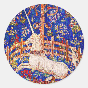 "The Unicorn in Captivity" Classic Round Sticker
