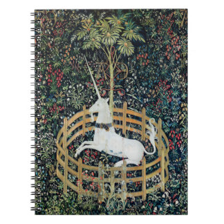 The Unicorn in Captivity, Floral Fantasy Unicorn Notebook