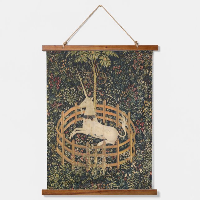 The Unicorn In Captivity Hanging Tapestry (Front)