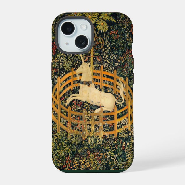 The Unicorn in Captivity iPhone 15 Case (Back)