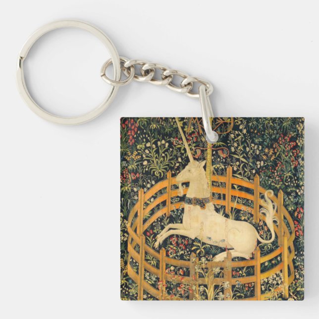 The Unicorn in Captivity Key Ring (Front)