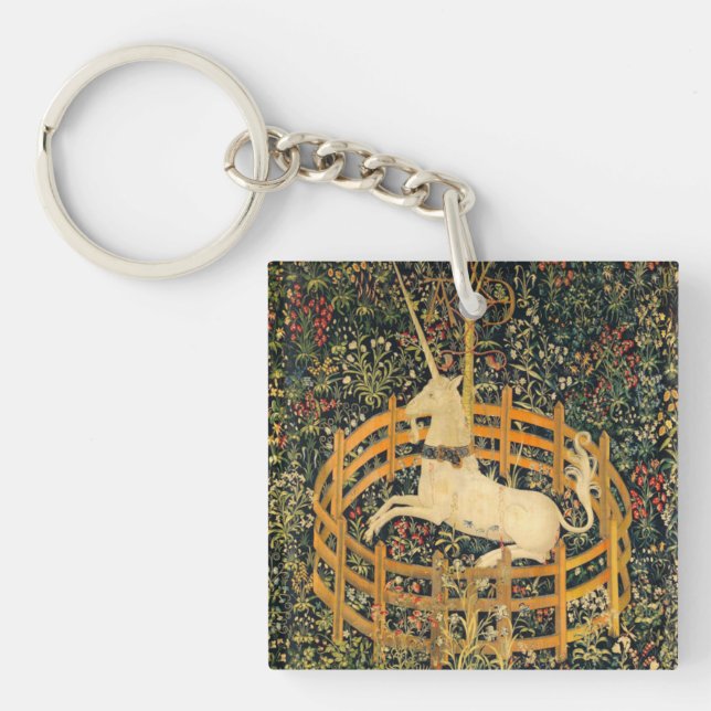 The Unicorn in Captivity Key Ring (Front)