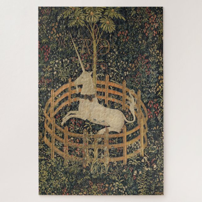 The Unicorn in Captivity, Mediaeval Tapestry  Jigsaw Puzzle (Vertical)