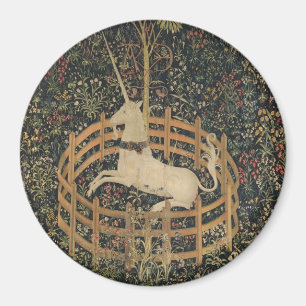 The Unicorn in Captivity, Medieval Tapestry  Magnet