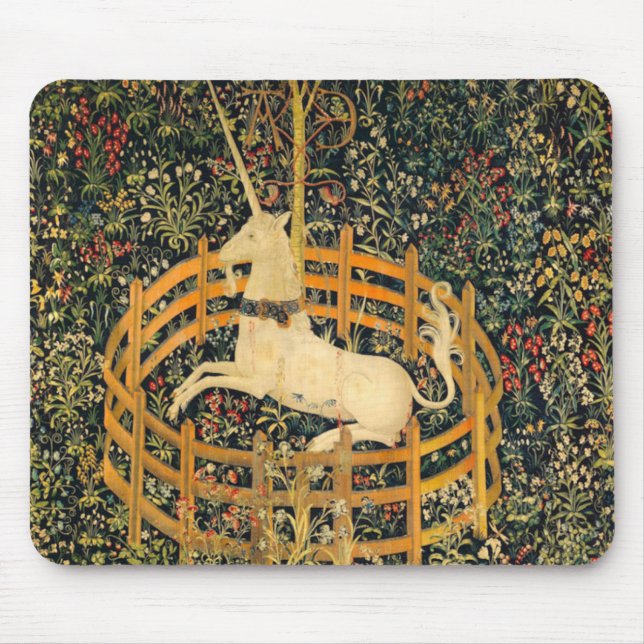 The Unicorn in Captivity Mouse Mat (Front)