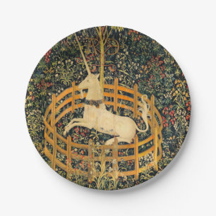 The Unicorn in Captivity Paper Plate