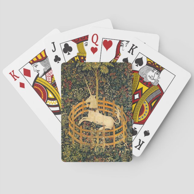 The Unicorn in Captivity Playing Cards (Back)