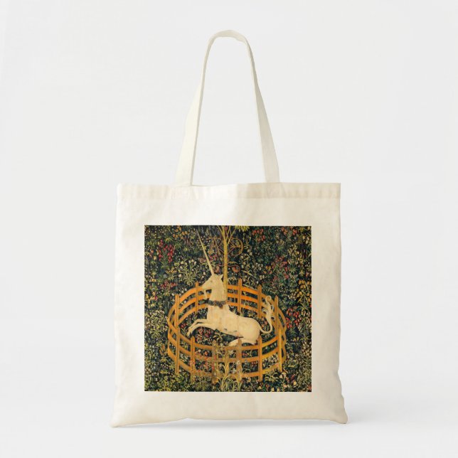 The Unicorn in Captivity Tote Bag (Front)