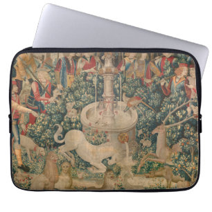 The Unicorn is Found, Mediaeval Tapestry Laptop Sleeve