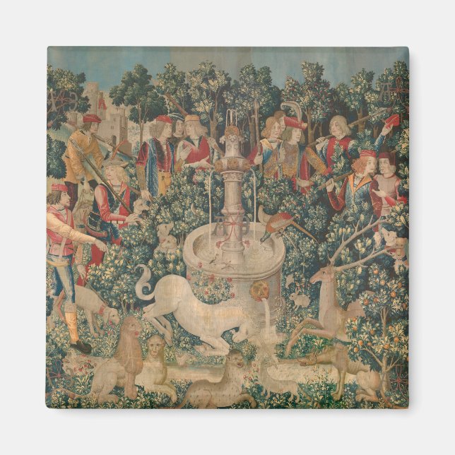 The Unicorn is Found, Mediaeval Tapestry Magnet (Front)