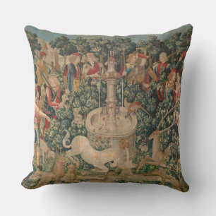The Unicorn is Found, Medieval Tapestry Cushion