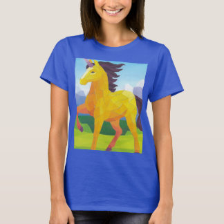the unicorn myth on blue T-Shirt