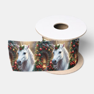“The Unicorn of Noel” Satin Ribbon