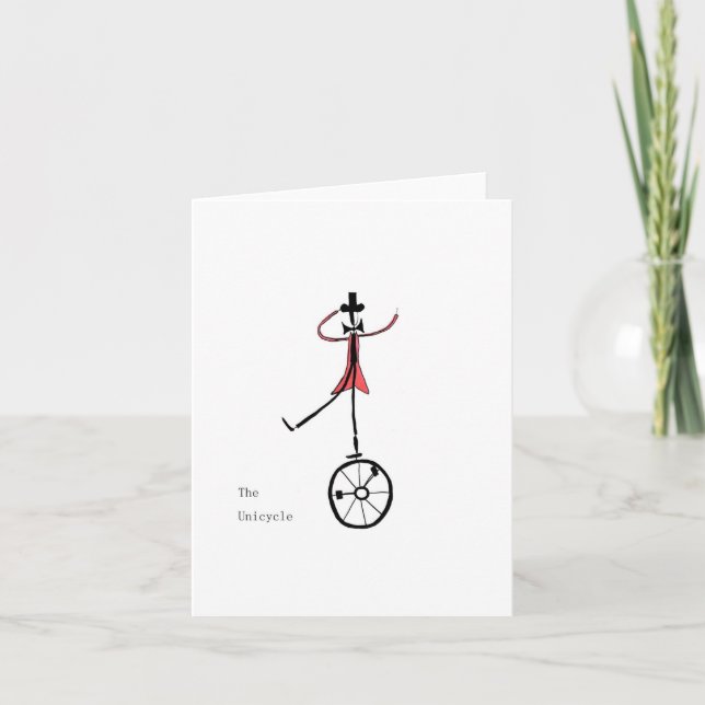 The Unicycle Card (Front)