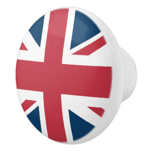 The Union Jack British Flag Ceramic Knob