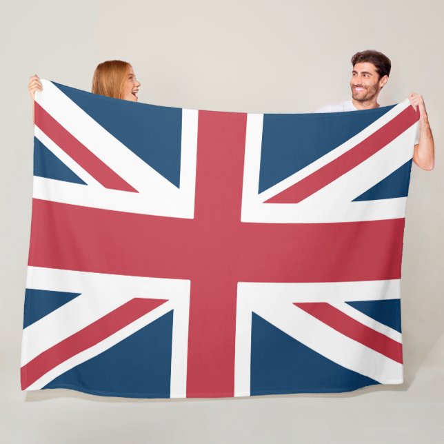 The Union Jack British Flag Fleece Blanket (In Situ)