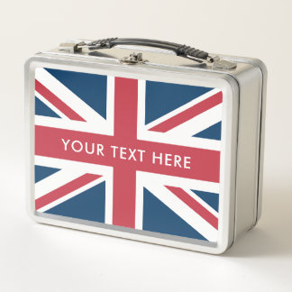 The Union Jack British Flag Metal Lunch Box