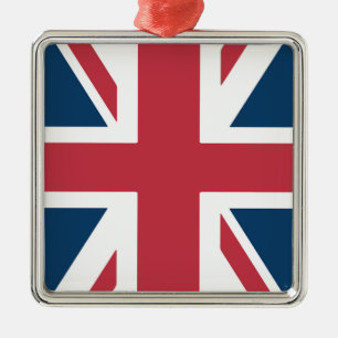 The Union Jack British Flag Metal Tree Decoration