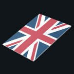 The Union Jack British Flag Notepad<br><div class="desc">Notepad with The Union Jack flag design. This United Kingdom flag design is a great way to show you are proud to be British.</div>