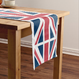 The Union Jack British Flag Short Table Runner