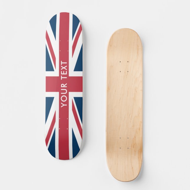 The Union Jack British Flag Skateboard  (Front)