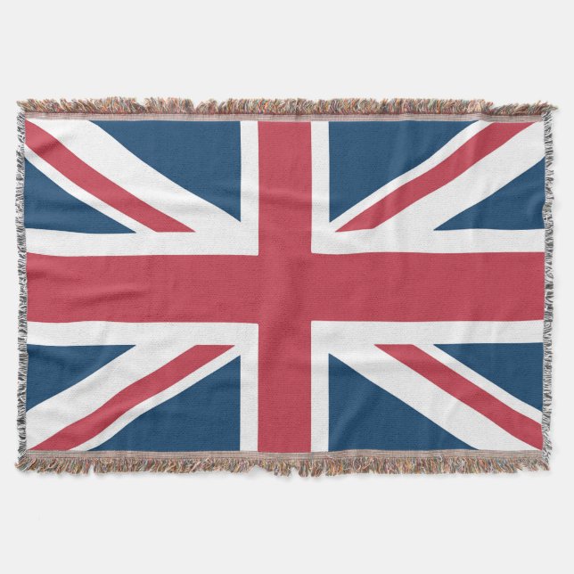 The Union Jack British Flag Throw Blanket (Front)