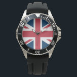 The Union Jack British Flag Watch<br><div class="desc">Watch with The Union Jack flag design. This United Kingdom flag design is a great way to show you are proud to be British.</div>