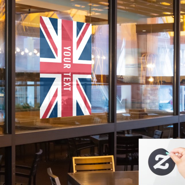 The Union Jack British Flag Window Cling (Restaurant Window)