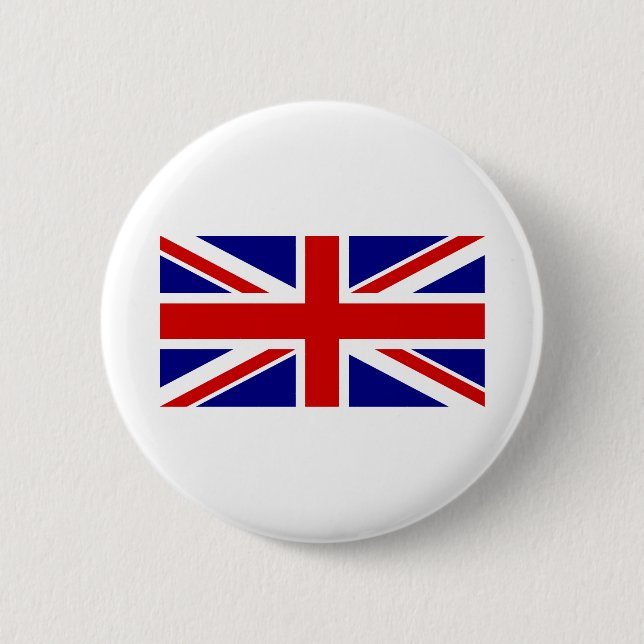The Union Jack Flag 6 Cm Round Badge (Front)