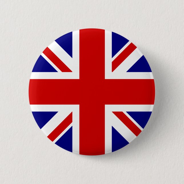 The Union Jack Flag 6 Cm Round Badge (Front)