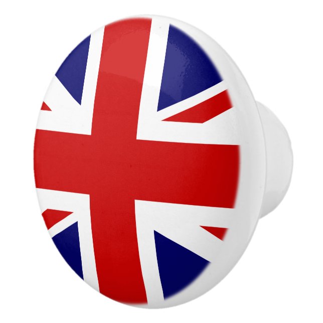 The Union Jack Flag of the United Kingdom Ceramic Knob (Right)