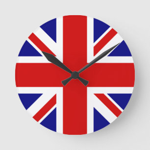 The Union Jack Flag Round Clock