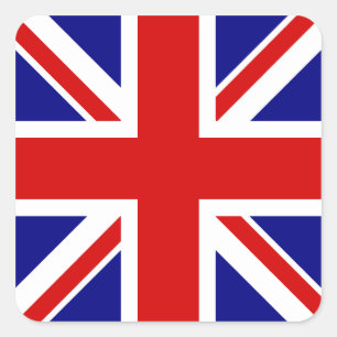 The Union Jack Flag Square Sticker